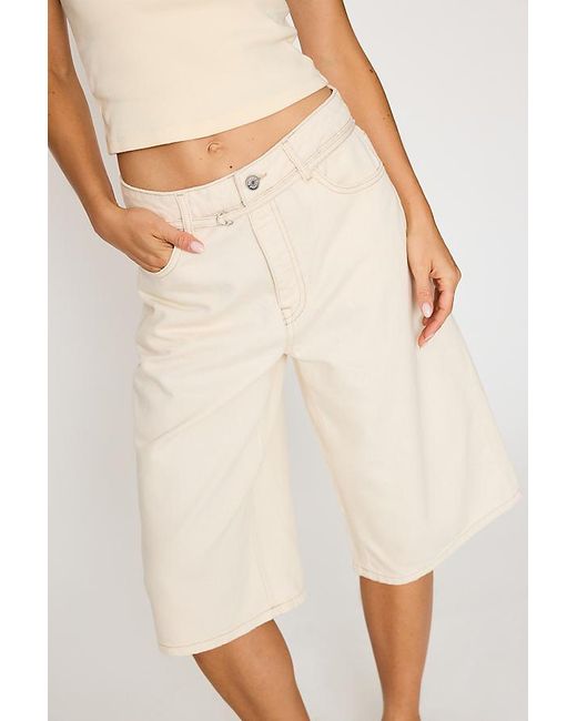 SELECTED Natural Tenna Denim Bermuda Shorts