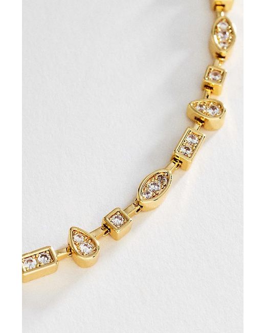 By Anthropologie White Mixed Up Gemstone Necklace