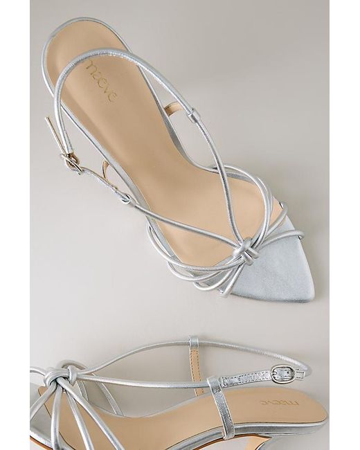 Maeve Natural Pointed Toe Strappy Heels