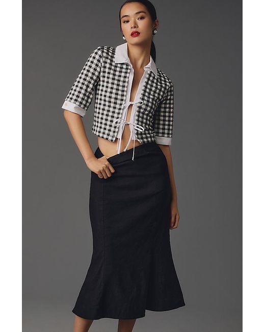 Maeve The Cecily Fit Flare Midi Skirt By in Black Lyst UK