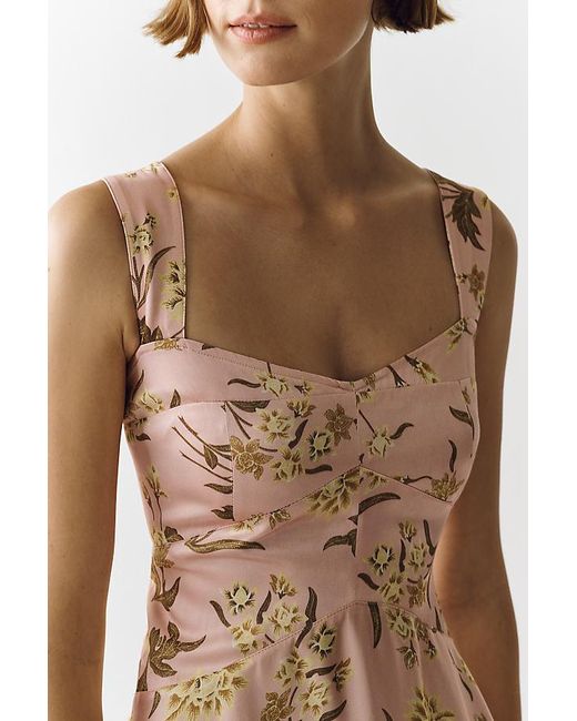Maeve Natural Jocelyn Sleeveless Slip Mini Dress