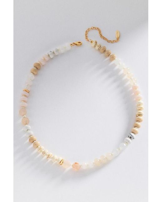 Anthropologie White Stone Necklace