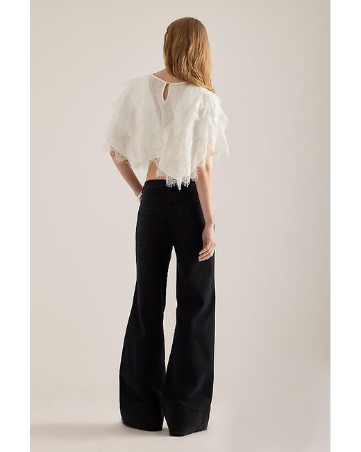 Pilcro Blue The Rylan High-Rise Flare Jeans By