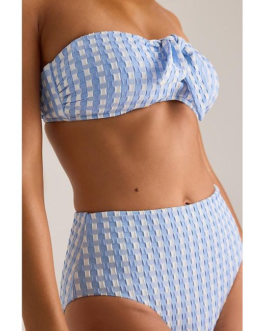 Seafolly Blue Cornflower High-Waisted Bikini Bottoms
