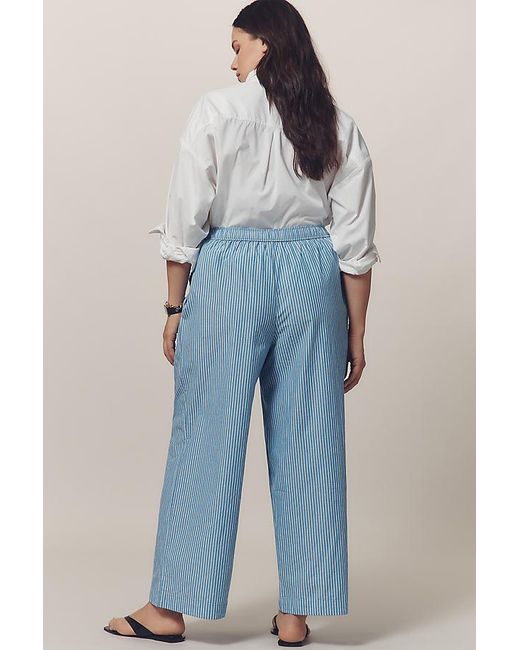 By Anthropologie Blue The Wren Boxer Trousers