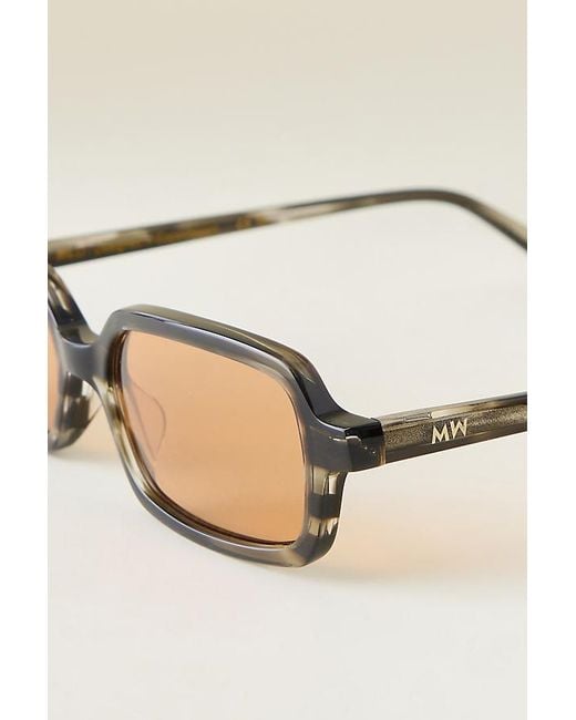 Messyweekend Natural Milo Rectangle Sunglasses