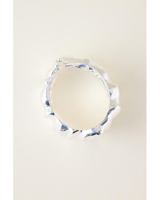 By Anthropologie Natural Hammered Bangle Bracelet