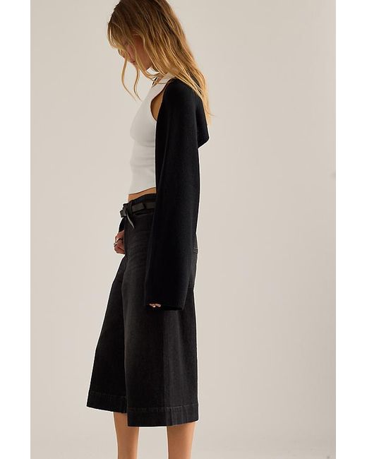 By Anthropologie Black Knit Shrug