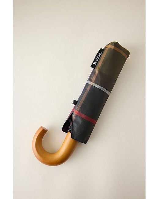 Barbour Natural Tartan Mini Umbrella