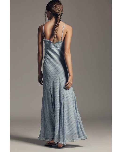 Astr Gray Maeryn Sleeveless Sweetheart Maxi Dress