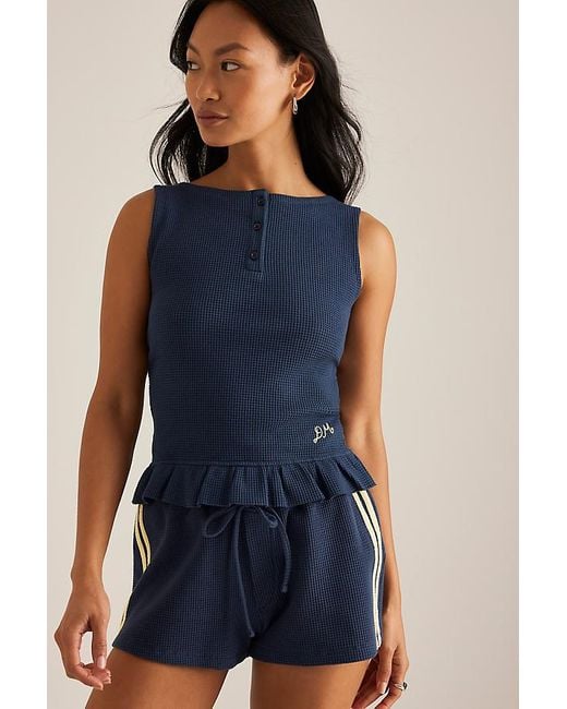 Damson Madder Blue Hattie Waffle Cami Top