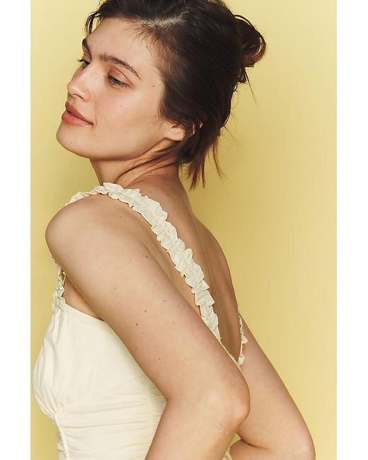 Maeve Yellow Cassis Ruched Cami