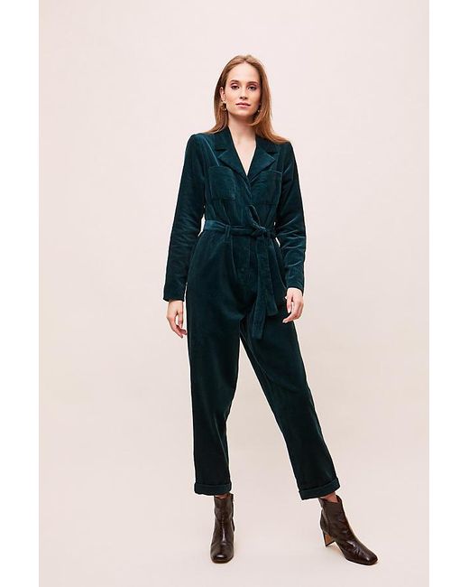 green corduroy jumpsuit