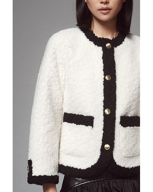 Maeve White Sherpa Lady Jacket