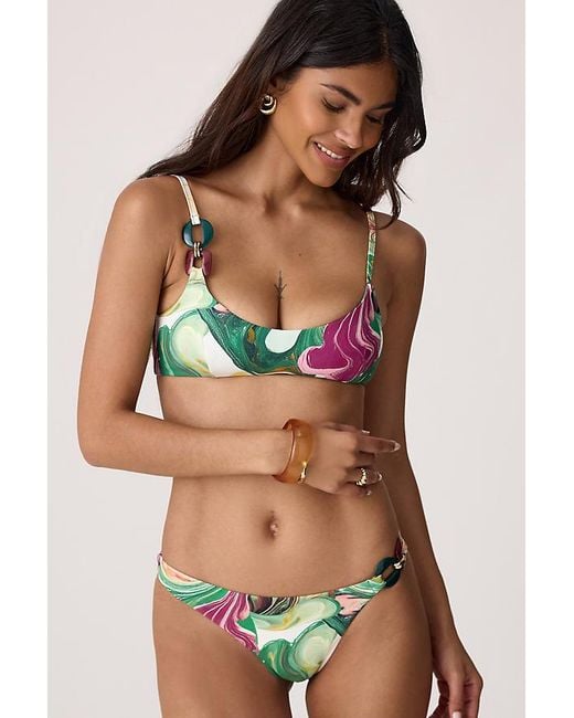 Sea Level Black Abyss Scoop-Neck Bikini Top