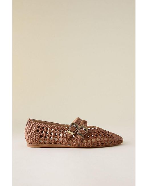 Dolce Vita Natural Baylee Woven Ballet Flats