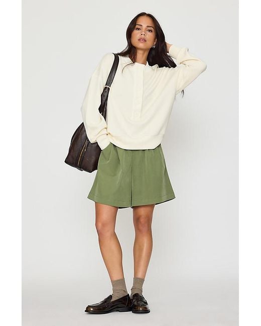 Varley Green Reena Button-Front Pullover