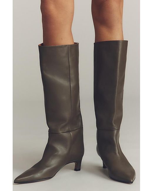By Anthropologie Black Tall Pointed-Toe Boots