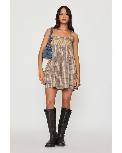 Damson Madder Brown Lilo Mini Swing Dress