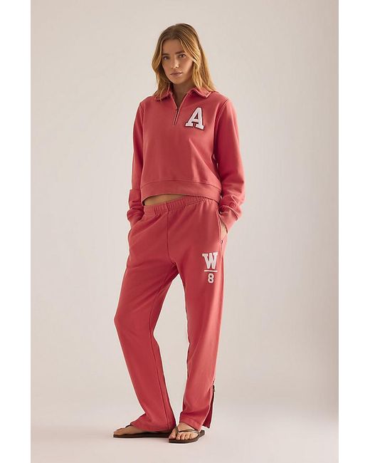 Champion Red Half-Zip Sweatshirt