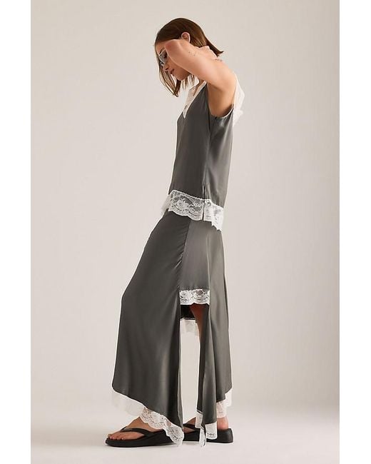 OperaSPORT Multicolor Livia Asymmetric Lace-Trim Skirt
