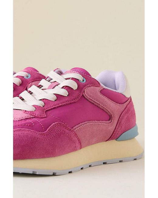 HOFF Pink City Retro Suede Trainers