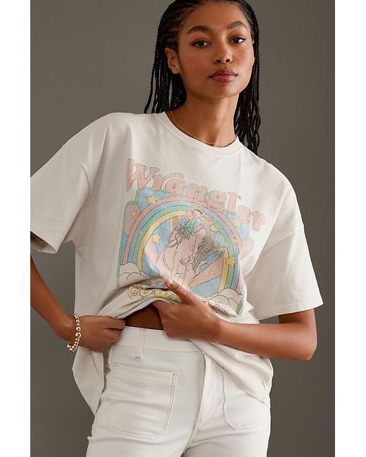 Wrangler White Graphic Girlfriend T-shirt