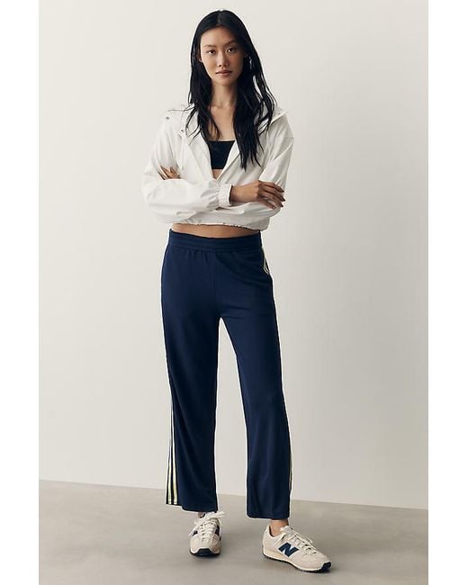 Daily Practice Blue Sport Stripe Track Pants