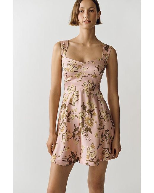 Maeve Natural Jocelyn Sleeveless Slip Mini Dress