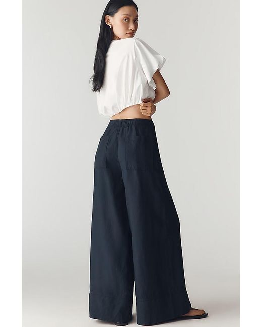 Anthropologie Blue By The A-Line Wide Leg Trousers