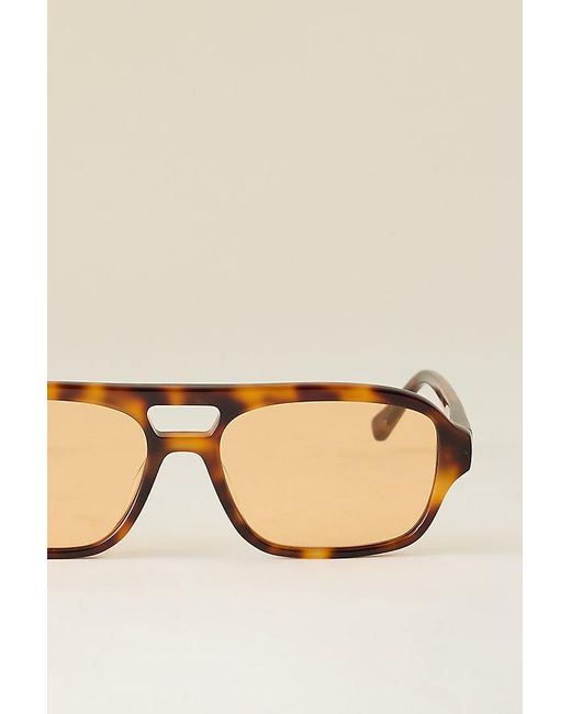 Messyweekend Natural Burt Aviator Sunglasses