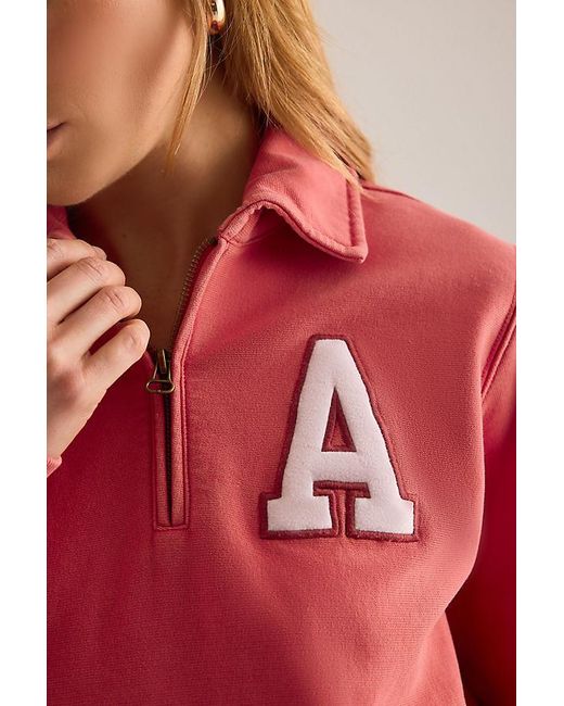 Champion Red Half-Zip Sweatshirt