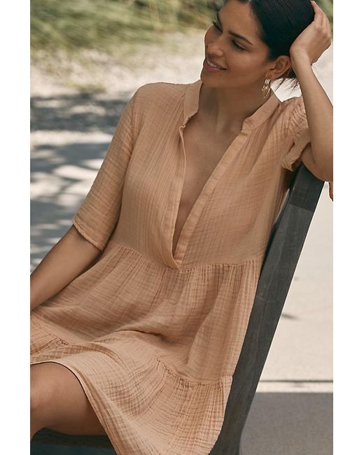 By Anthropologie The Kallie Flowy Mini Tunic Dress in Green | Lyst UK By Anthropologie The Kallie Flowy Mini Tunic Dress in Green | Lyst UK