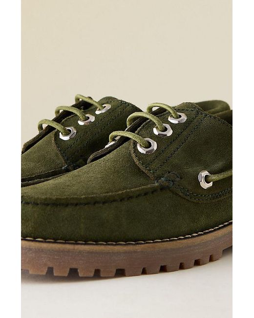By Anthropologie Green Antonella Boat Shoes