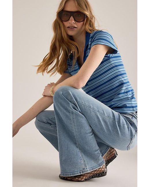 Pistola Blue Kinsley Mid-Rise Flare Jeans