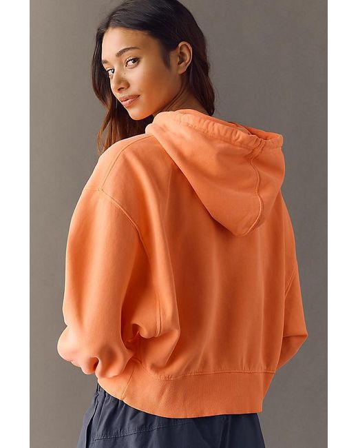 Daily Practice Orange Drawstring Hoodie