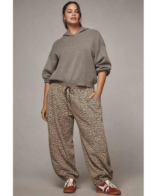 Daily Practice Gray Leopard Zola Joggers