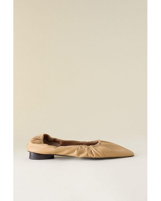 Flattered Natural Isa Leather Flats