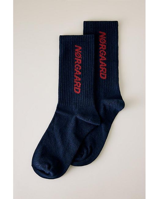 Mads Nørgaard Blue Classic Socks