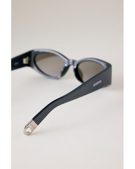 Jacquemus Metallic Ovalo Sunglasses
