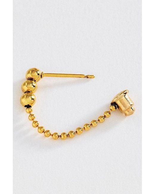 By Anthropologie Metallic Water-Resistant Bauble Hoop Earrings