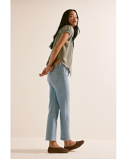 PAIGE Blue Mason Ankle Straight-Leg Jeans