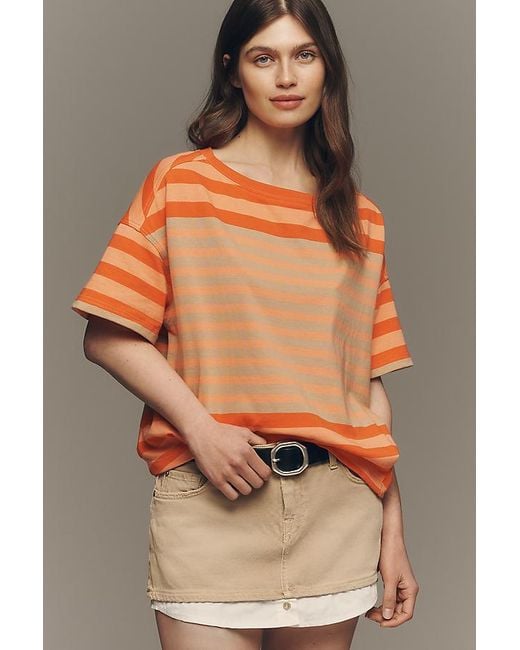 Maeve Multicolor Fisherman Stripe T-Shirt