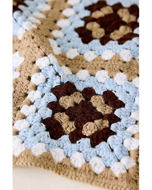 Anthropologie Natural Patterned Crochet Headscarf