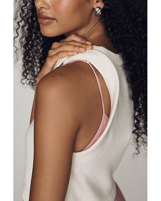 By Anthropologie Pink Twofer Tiered Sleeveless Dress