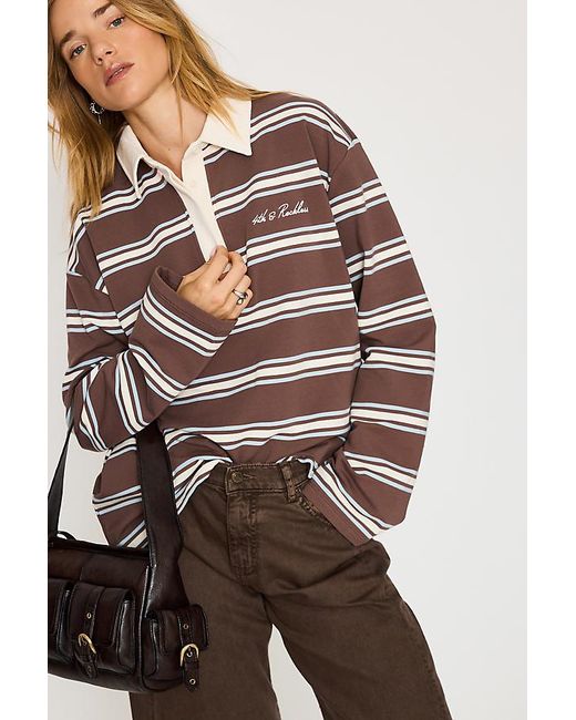 4th & Reckless Brown Asta Rugby Top