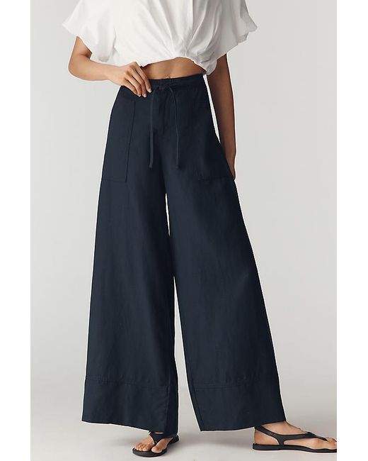 Anthropologie Blue By The A-Line Wide Leg Trousers