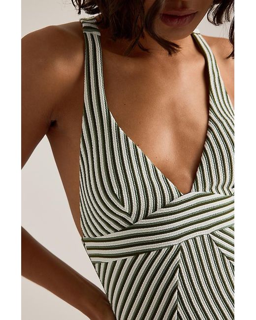 Chelsea Peers Multicolor Stripe One-Piece Swimsuit