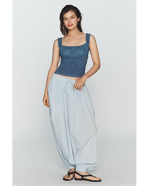 Maeve Blue Cassis Ruched Cami