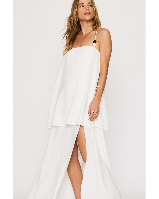 4th & Reckless White Salma Layered Maxi Dress